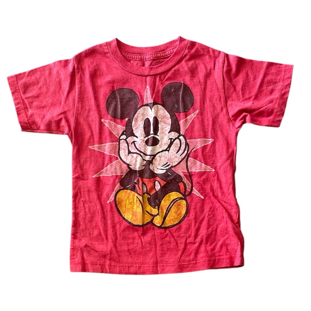 Disney Red Mickey Mouse Kids Tee